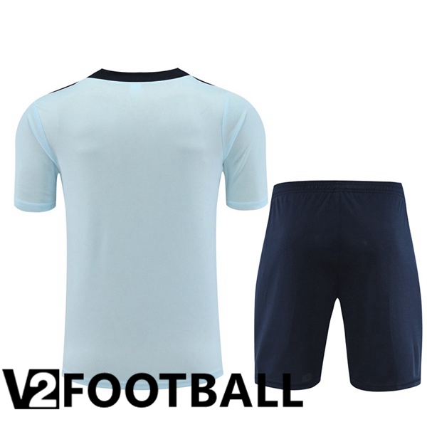 France Training T Shirt + Shorts Blue 2023/2024