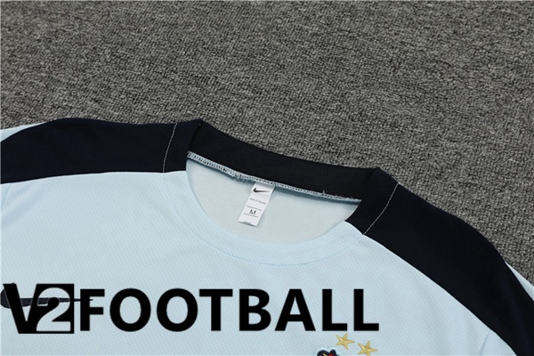 France Training T Shirt + Shorts Blue 2023/2024