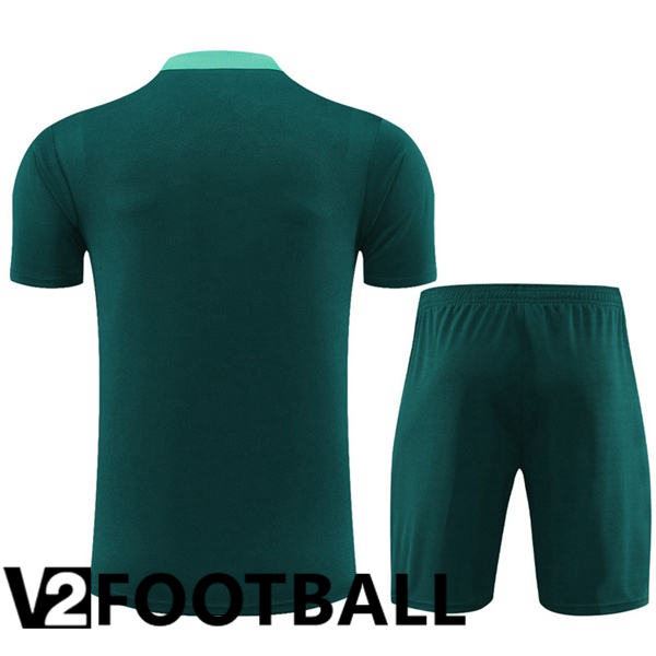 Portugal Training T Shirt + Shorts Green 2023/2024