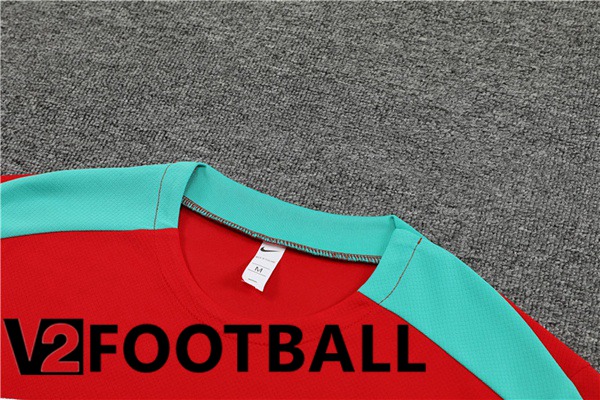 Portugal Training T Shirt + Shorts Red 2023/2024