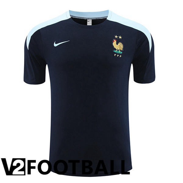 France Training T Shirt Royal Blue 2023/2024