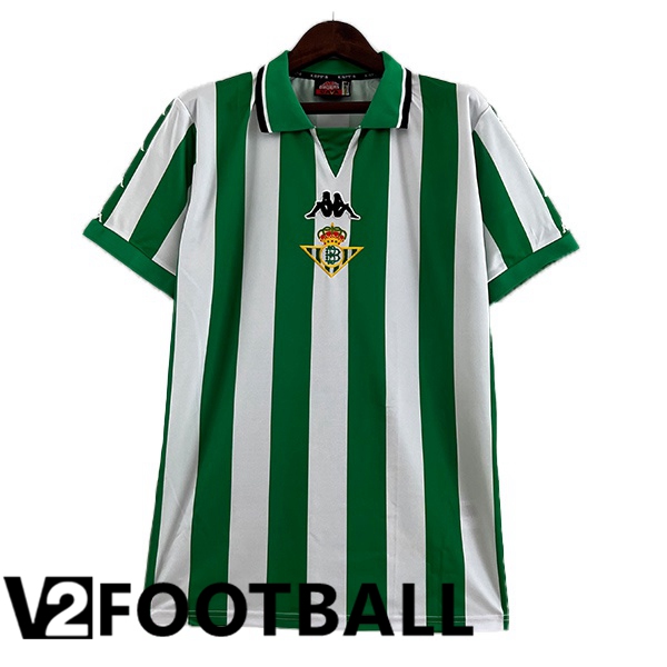 Real Betis Retro Football Shirt Home White Green 1993-1994