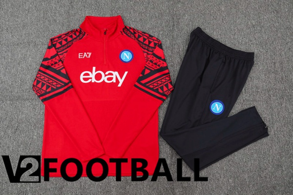 SSC Napoli Training Tracksuit Suit Red 2023/2024