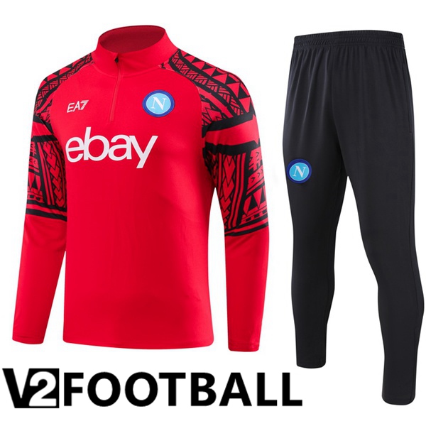 SSC Napoli Training Tracksuit Suit Red 2023/2024