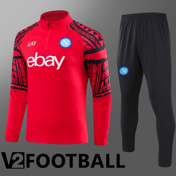 SSC Napoli Kids Training Tracksuit SuitRed 2023/2024