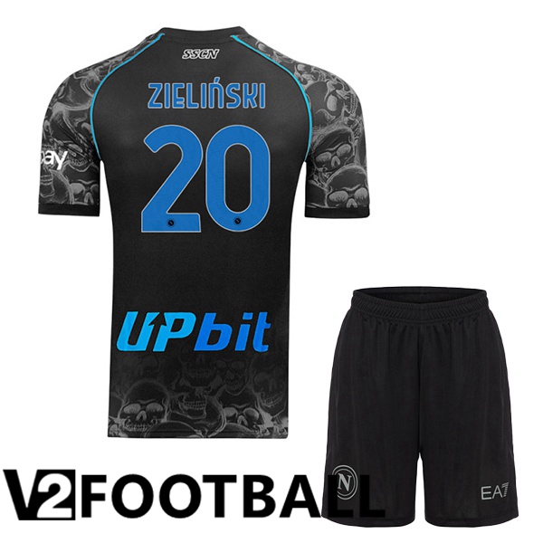 SSC Napoli (Piotr Zielinski 20) Kids Halloween Shirt Black 2023/2024