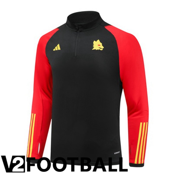 AS Roma Training Sweatshirt Black Red 2023/2024