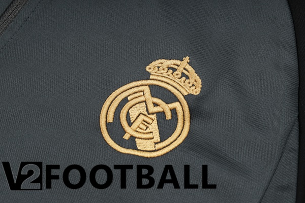 Real Madrid Training Tracksuit Suit Grey 2023/2024