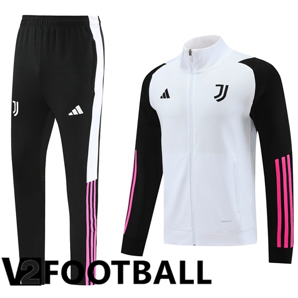 Juventus Training Jacket Suit White Black 2023/2024