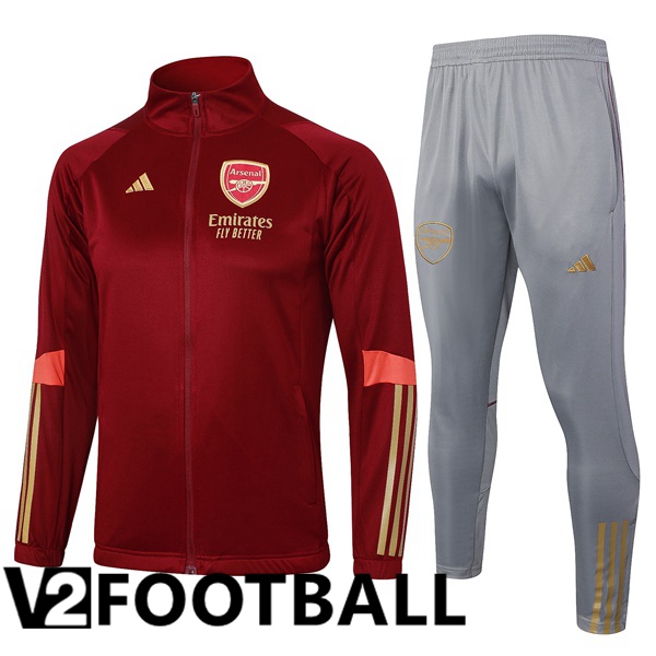 Arsenal Training Jacket Suit Red 2023/2024