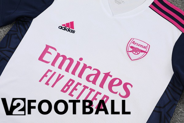 Arsenal Training T Shirt + Shorts White 2023/2024