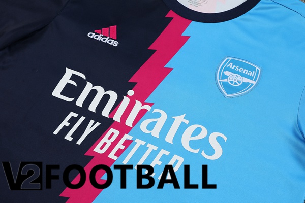 Arsenal Training T Shirt + Shorts Blue 2023/2024