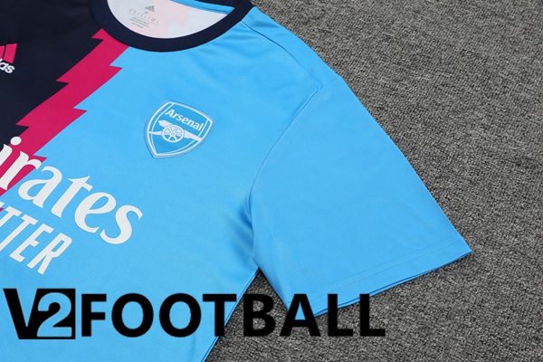 Arsenal Training T Shirt + Shorts Blue 2023/2024