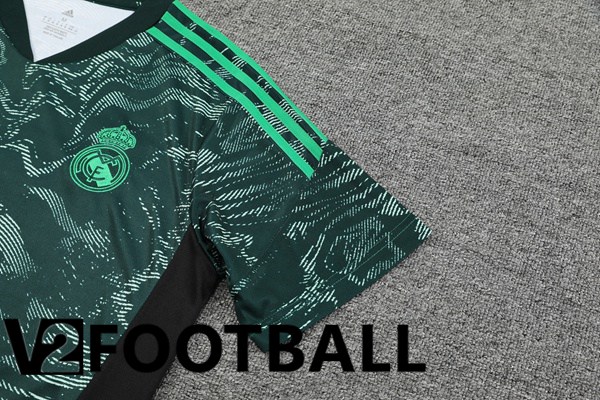 Real Madrid Training T Shirt + Shorts Green 2023/2024