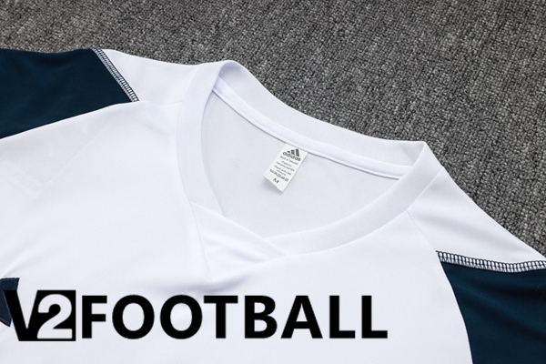Real Madrid Training T Shirt + Shorts White 2023/2024