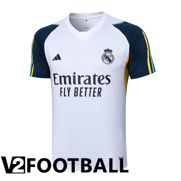 Real Madrid Training T Shirt White 2023/2024