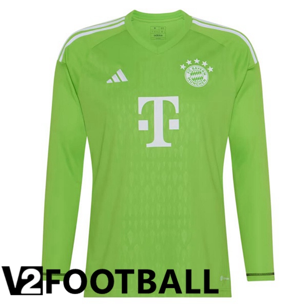 Bayern Munich Soccer Shirt Goalkeeper Long sleeve Green 2023/2024
