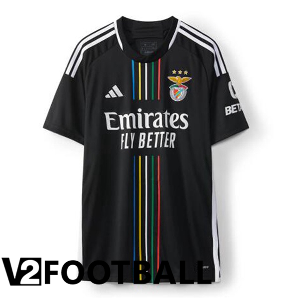 S.L Benfica Soccer Shirt Away Black 2023/2024