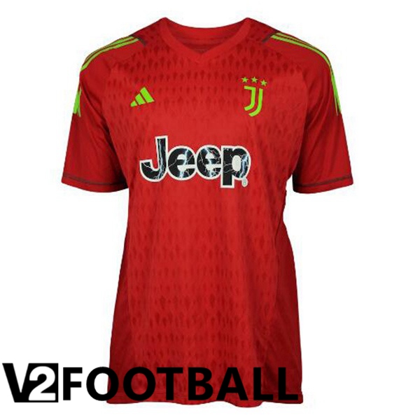 Juventus Soccer Shirt Home Goalkeeper Red 2023/2024