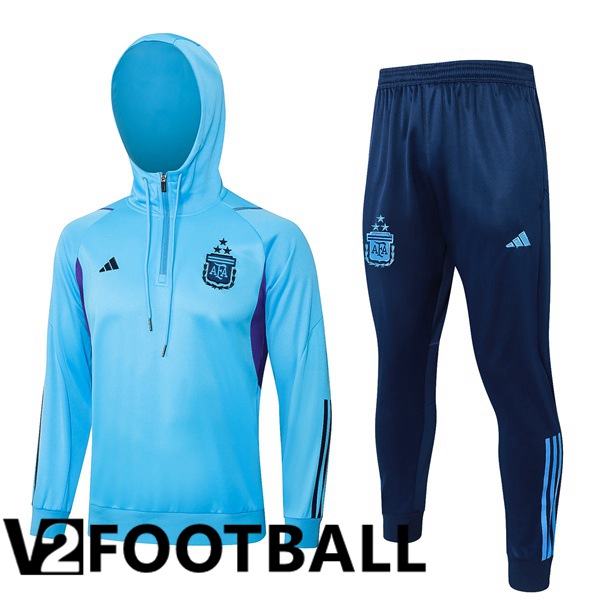 Argentina Training Tracksuit Hoodie Blue 2023/2024