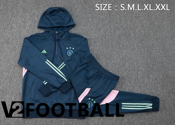 AFC Ajax Training Tracksuit Hoodie Blue Royal 2023/2024