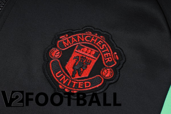 Manchester United Training Tracksuit Hoodie Black 2023/2024