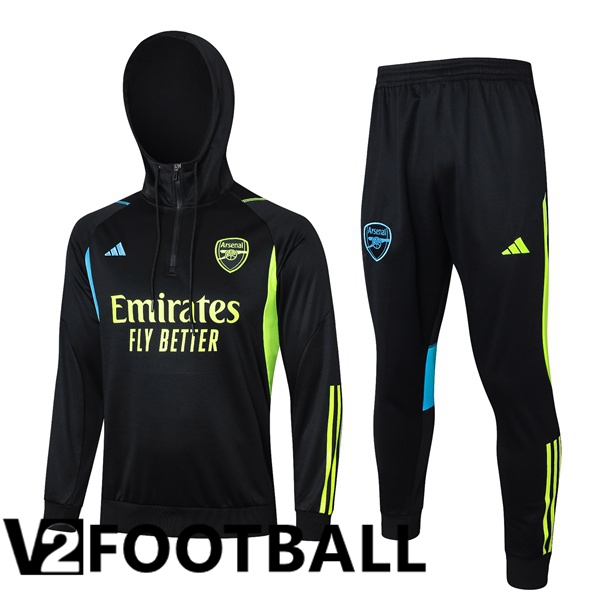 Arsenal Training Tracksuit Hoodie Black 2023/2024