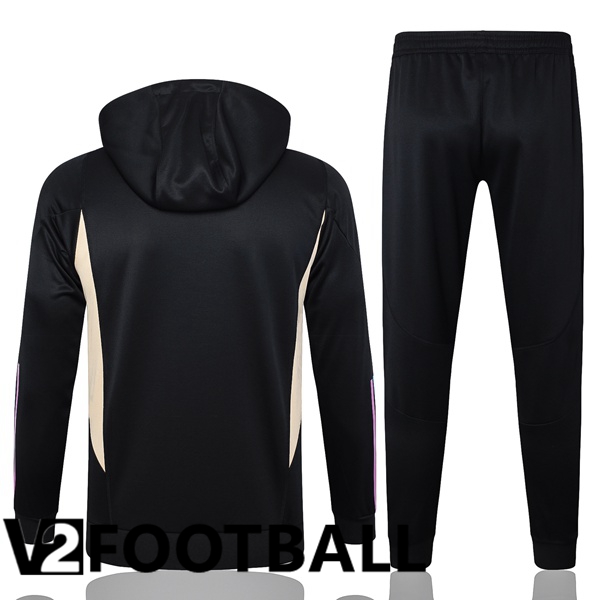 Real Madrid Training Tracksuit Hoodie Black 2023/2024