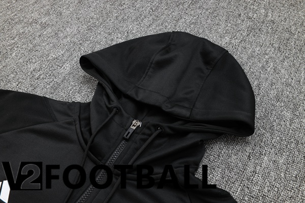 Real Madrid Training Tracksuit Hoodie Black 2023/2024