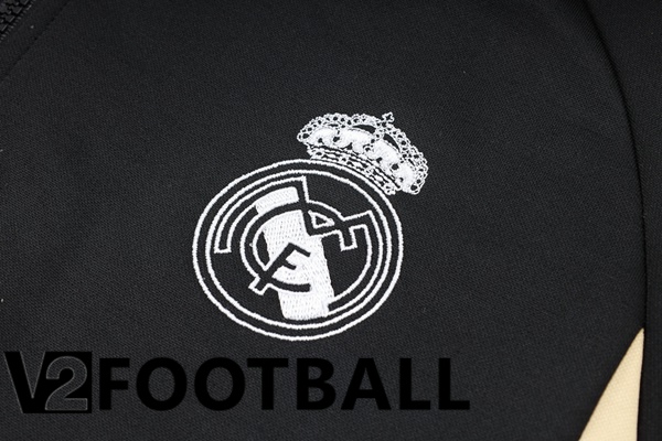 Real Madrid Training Tracksuit Hoodie Black 2023/2024