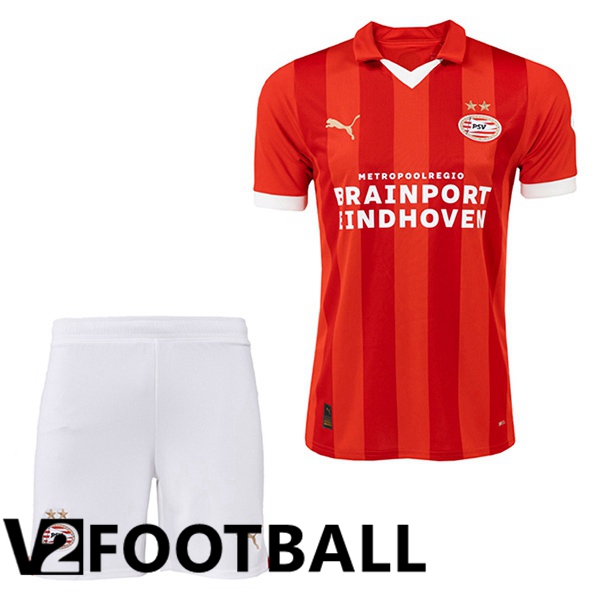 PSV Eindhoven Kids Soccer Shirt Home Red 2023/2024