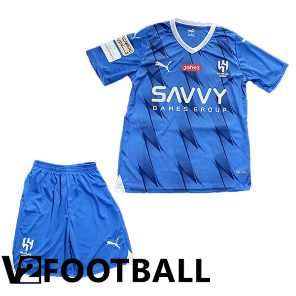 Al-Hilal FC Kids Soccer Shirt Home Blue 2023/2024