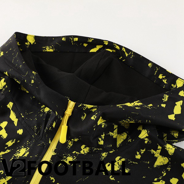Dortmund BVB Training Tracksuit Windbreaker Black Yellow 2023/2024