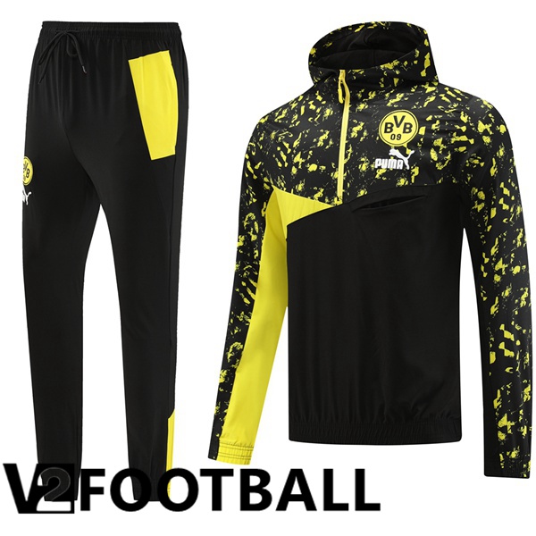 Dortmund BVB Training Tracksuit Windbreaker Black Yellow 2023/2024