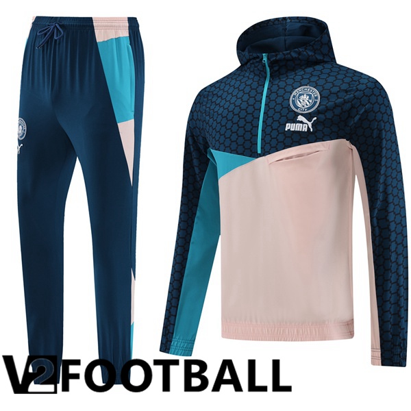 Manchester City Training Tracksuit Windbreaker Blue Pink 2023/2024