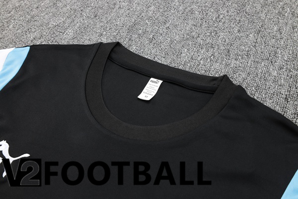 Marseille OM Training T Shirt + Shorts Black 2023/2024