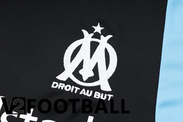 Marseille OM Training T Shirt + Shorts Black 2023/2024