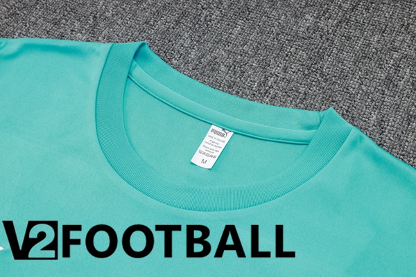 Marseille OM Training T Shirt + Shorts Green 2023/2024