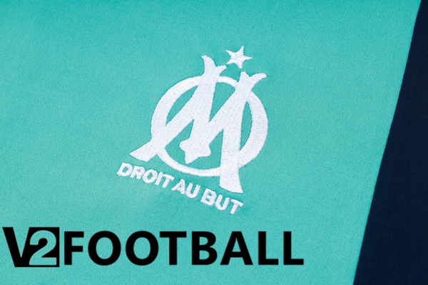 Marseille OM Training T Shirt + Shorts Green 2023/2024