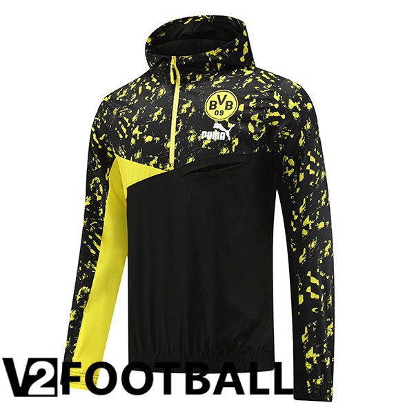 Dortmund BVB Training Jacket Windbreaker Black Yellow 2023/2024