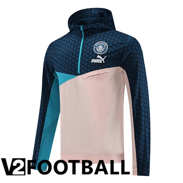 Manchester City Training Jacket Windbreaker Blue Pink 2023/2024