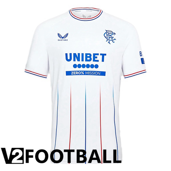 Rangers FC Soccer Shirt Away White 2023/2024