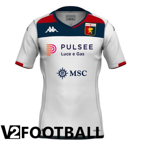 Genoa CFC Soccer Shirt Away White 2023/2024
