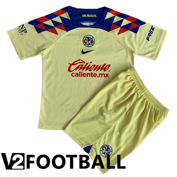 Club America Kids Soccer Shirt Home Yellow 2023/2024