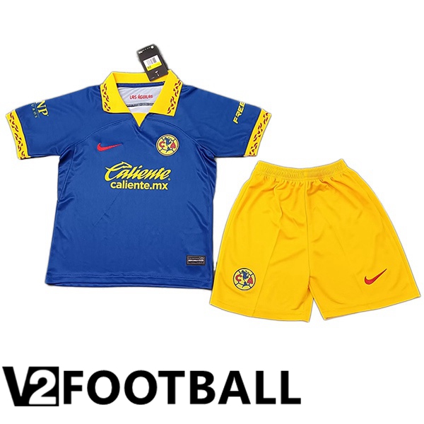 Club America Kids Soccer Shirt Away Blue 2023/2024