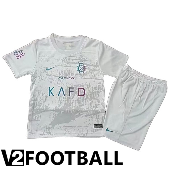 Al-Nassr FC Kids Soccer Shirt Third White 2023/2024