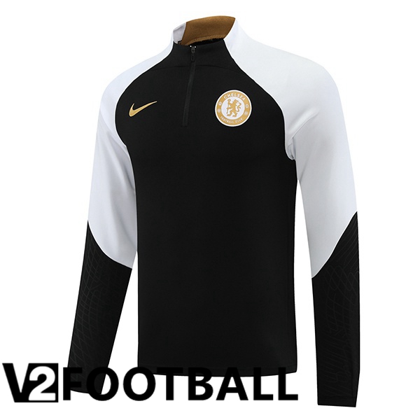FC Chelsea Training Sweatshirt Black White 2023/2024
