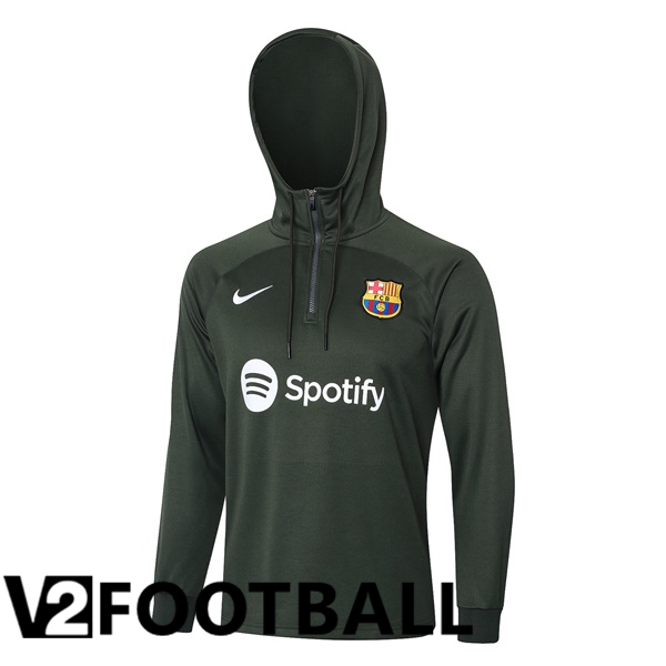 FC Barcelona Training Sweatshirt Hoodie Green 2023/2024
