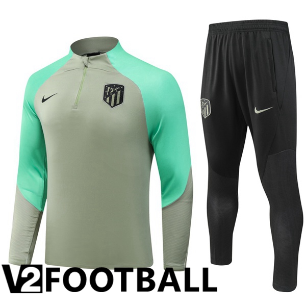 Atletico Madrid Training Tracksuit Suit Green 2023/2024