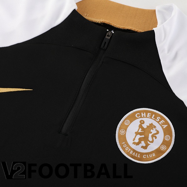 FC Chelsea Training Tracksuit Suit Black White 2023/2024